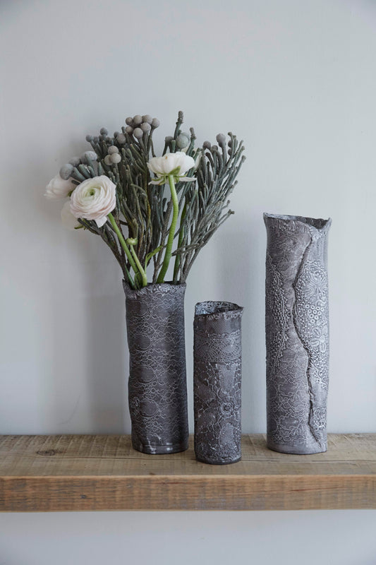 Gray Vase by Valerie Casado